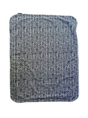 Pottery Barn Kids Broken Arrows Blanket Stroller Herringbone Blue White